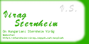 virag sternheim business card